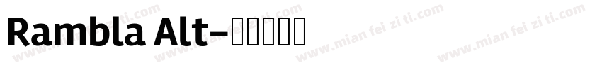 Rambla Alt字体转换